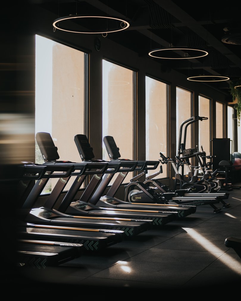 Machines lined up at Omni Bali.